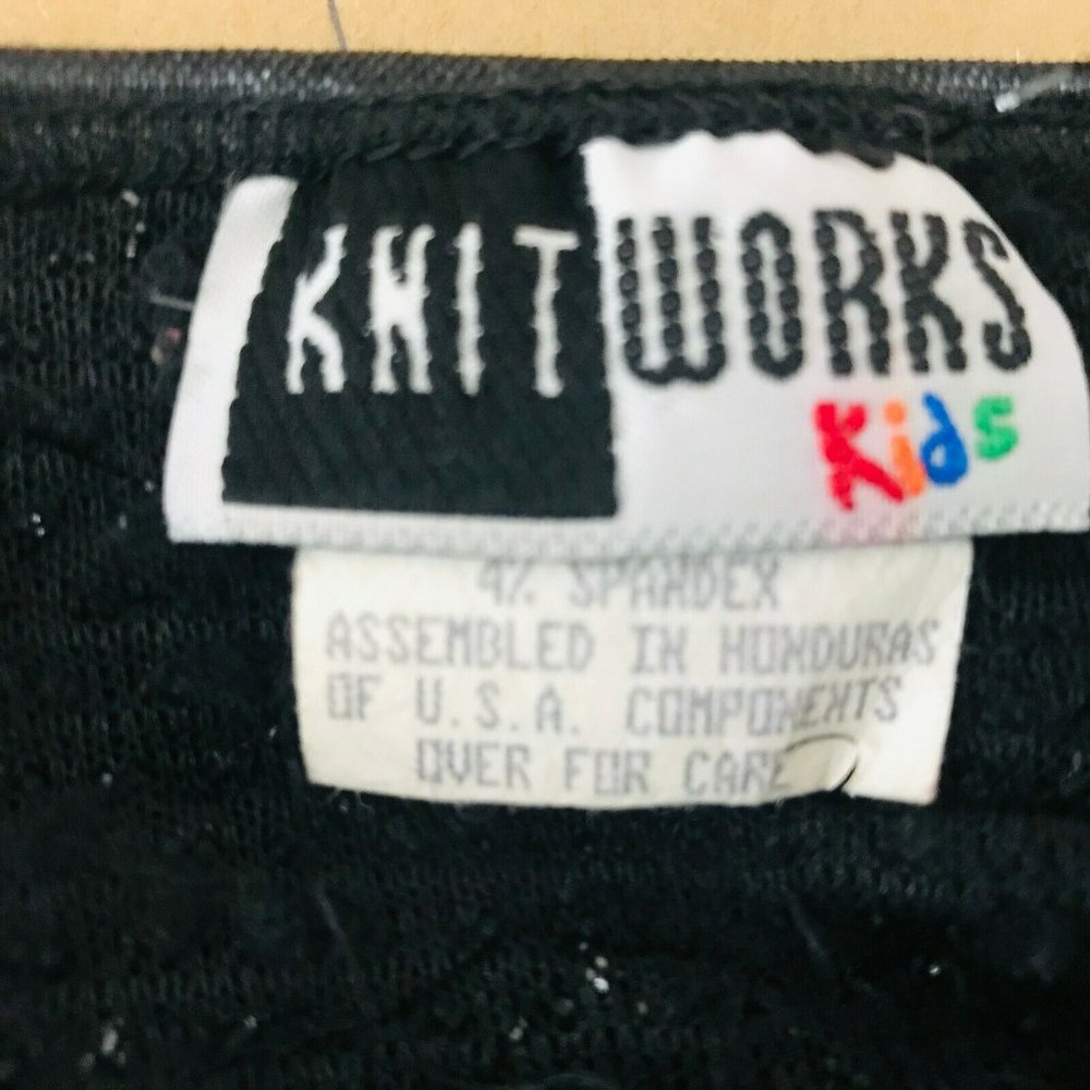 Knitwork Kids Sweater Large Black Cellophane Film - Picture 6 of 7